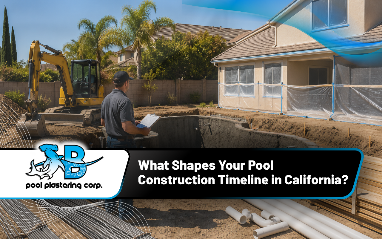 pool construction timeline planning for a California backyard