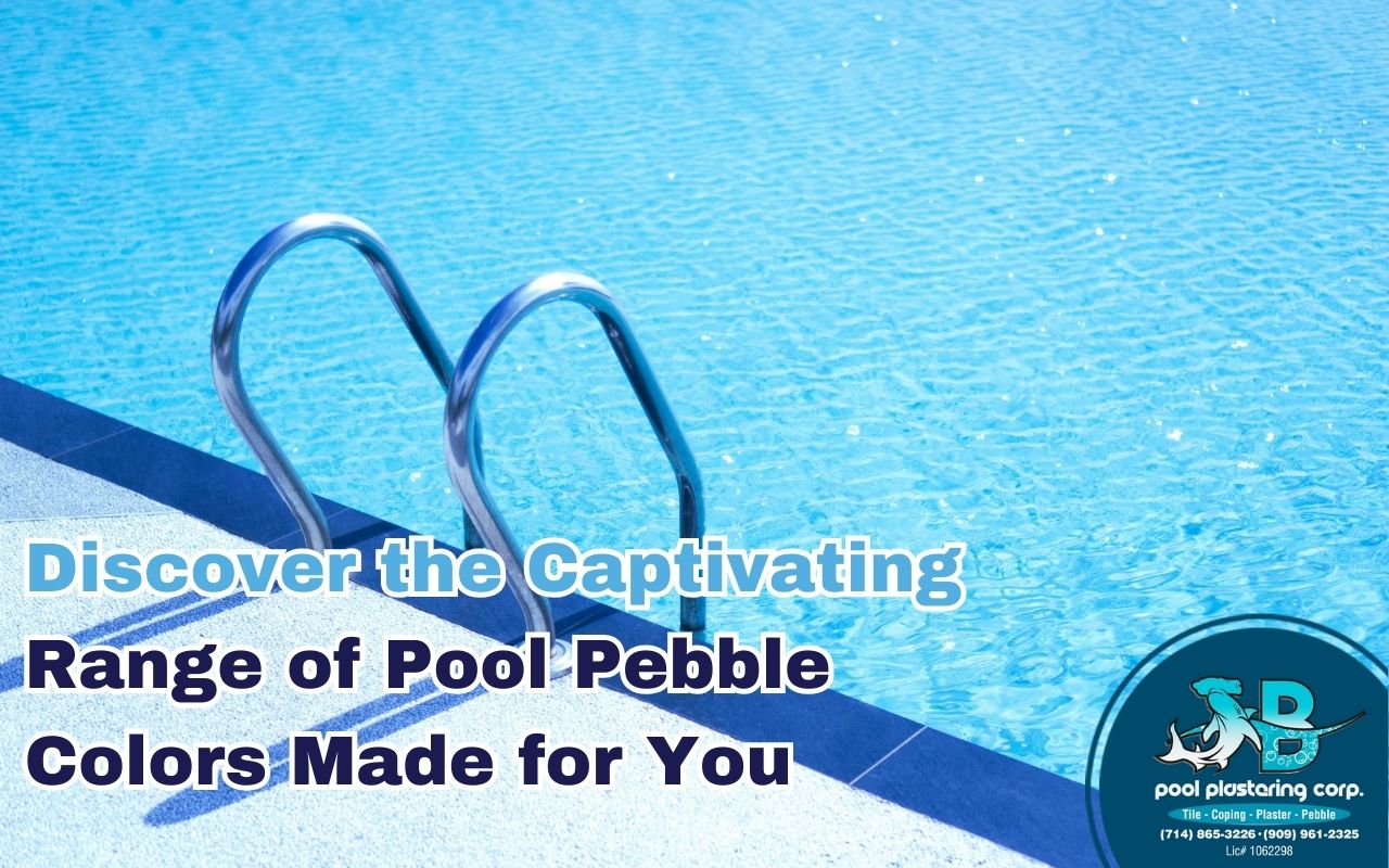 Turquoise pool pebble colors creating a tropical oasis in a backyard pool
