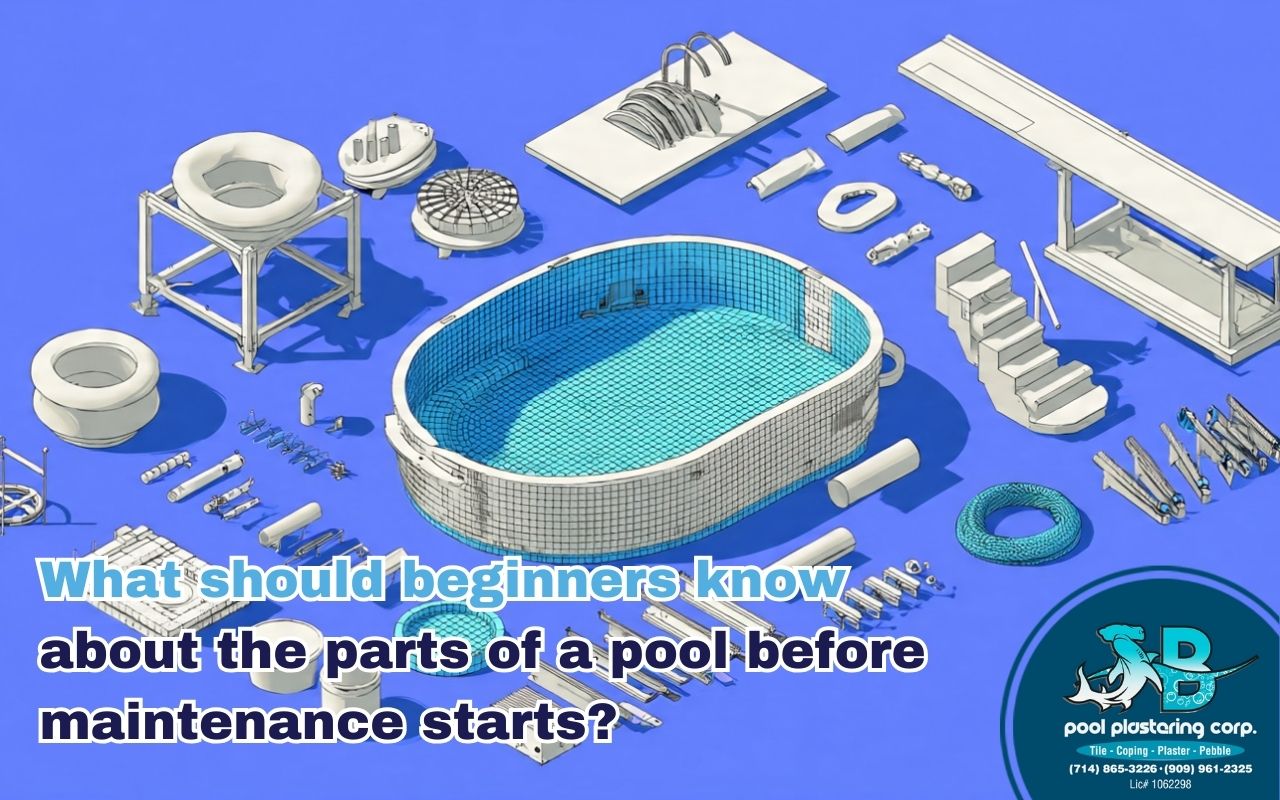 Parts of pool overview showing key components for beginners
