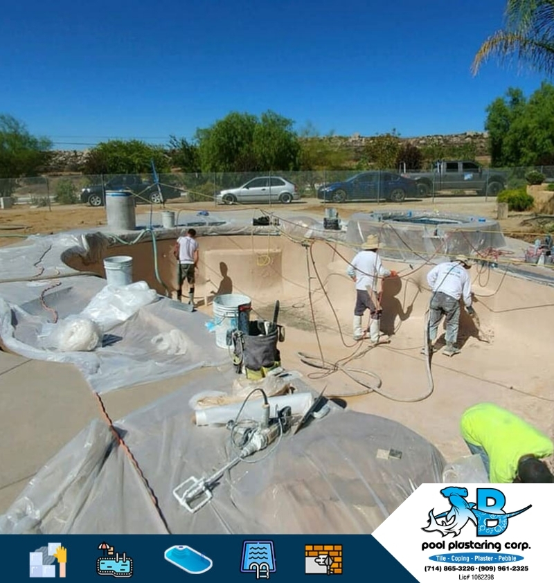 Pool Re-plaster in Riverside, CA