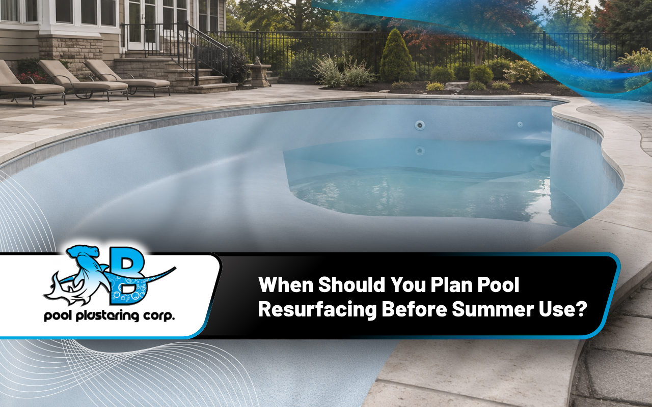 Pool resurfacing for a smoother backyard pool in Bloomington
